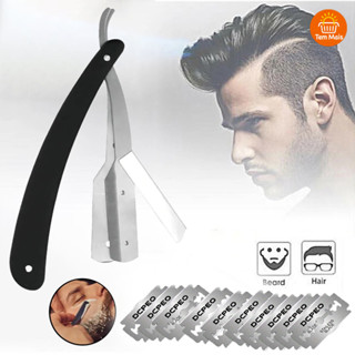 Conjunto Navalha Barbeiro com 10 ou 30 Lâminas Inox para Acabamento Perfeito em Oferta na Shopee