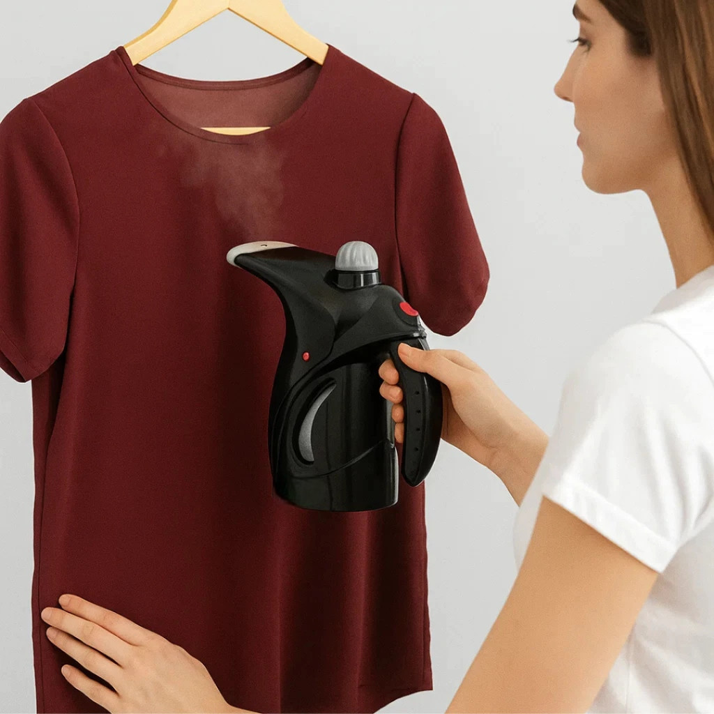 Passadeira Vapor Desamassador Roupas Lavanderia Camisa Social Blusa Portátil Aquecimento Rápido