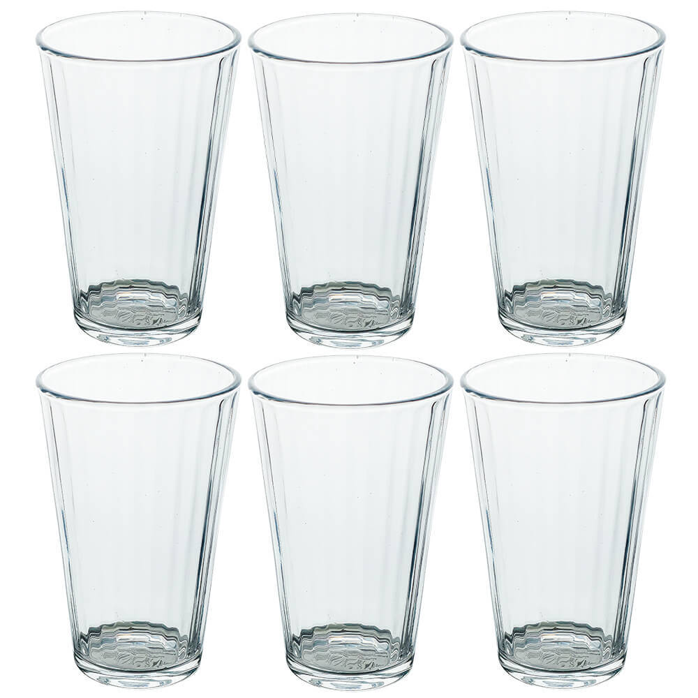 Jogo de Copos de Vidro Long Drink 470ml 6 Peças - Seu Lar