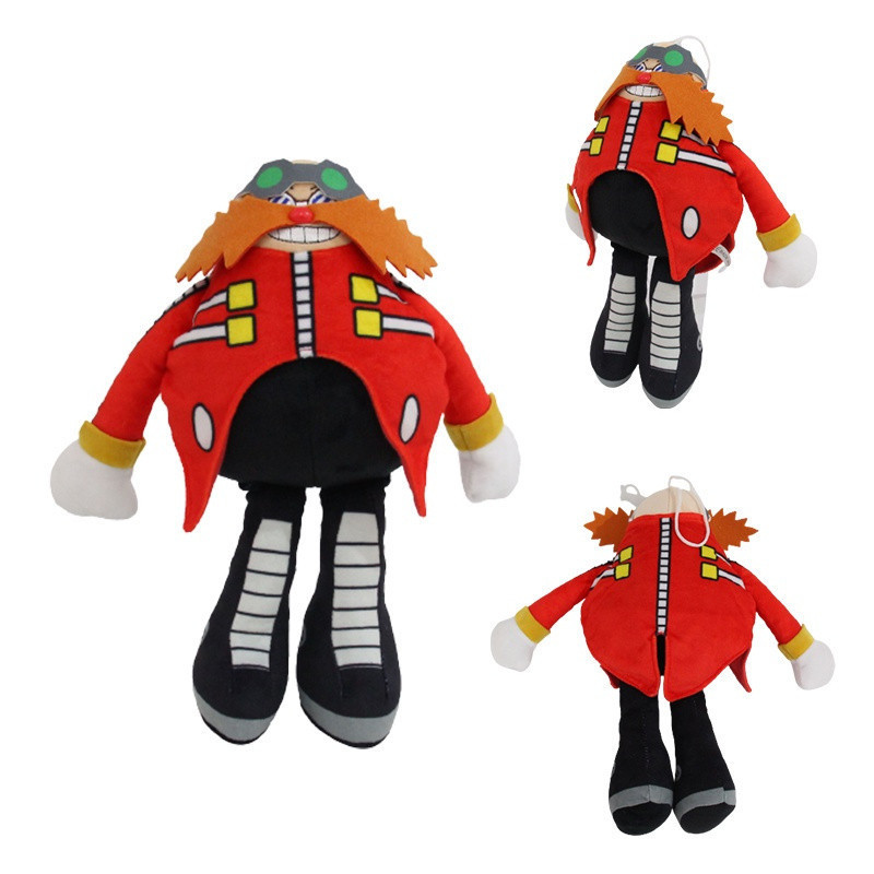 Boneco de Pelúcia Dr. Eggman Esquilo Voador Amarelo Super Sonic Ray de 30cm, Presente de Natal para Crianças