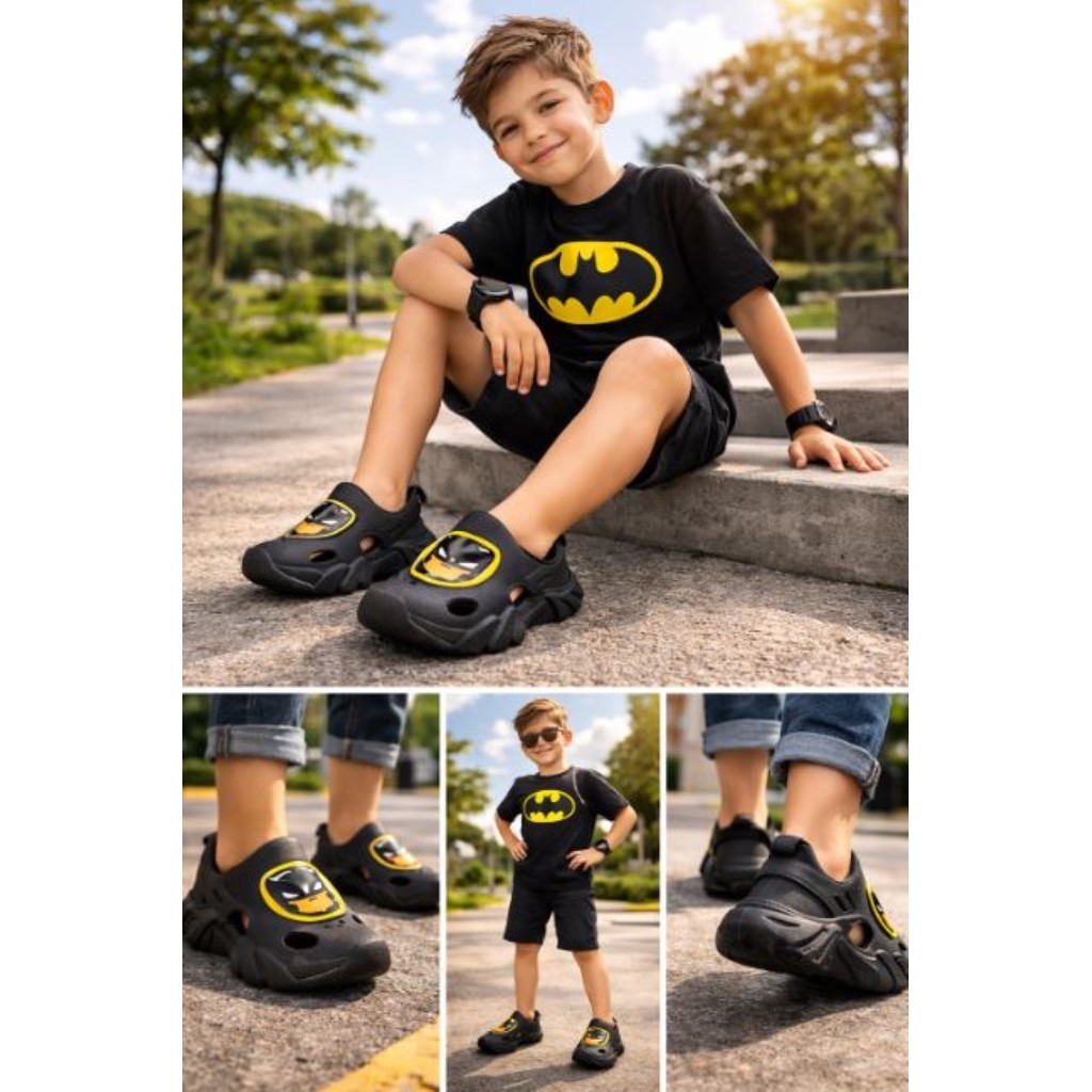 Sandália Papete Turb Infantil Batman Meninos e Meninas 19 ao 25