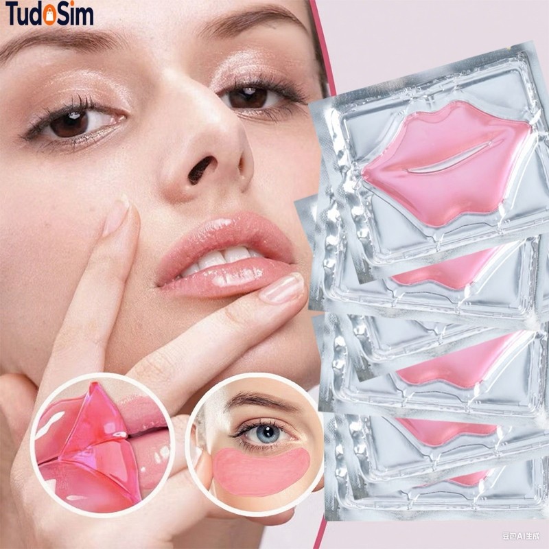 Kit 10-50 Máscara Labial De Mel de colágeno com cristal hidratante para Nutrição Brilho lábio