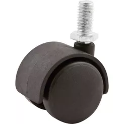 Rodizio Giratório Duplo 60mm 30kg Nylon Pino Rosca 10x15mm Vonder