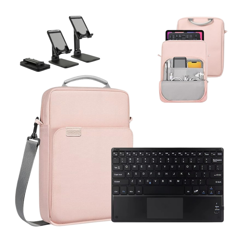 Case Bag + Teclado Trackpad + Suporte Para Samsung A11 8.7 Polegadas X133