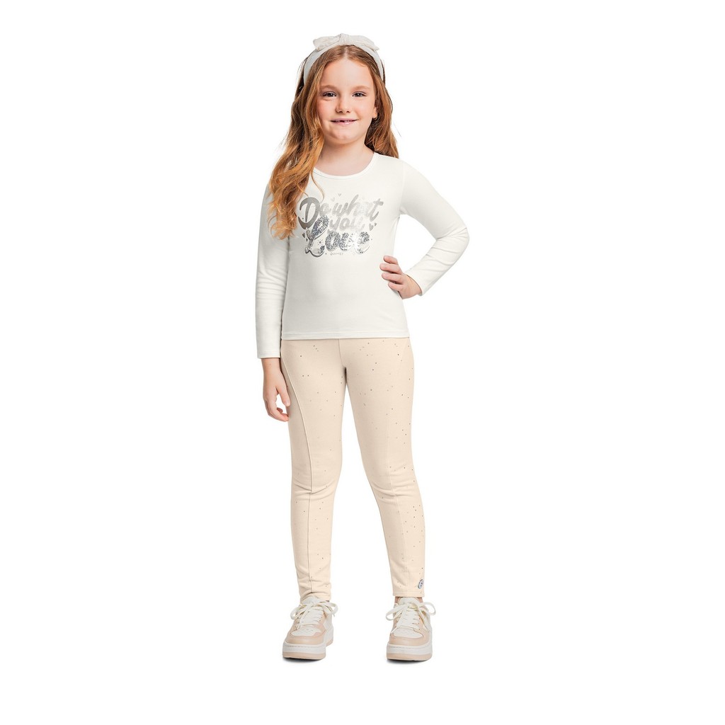 Blusa Manga Longa com Glitter Quimby