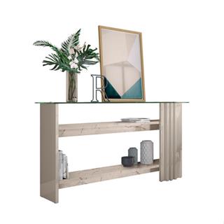 Aparador Frizz Off White e Calacata em Oferta na Shopee