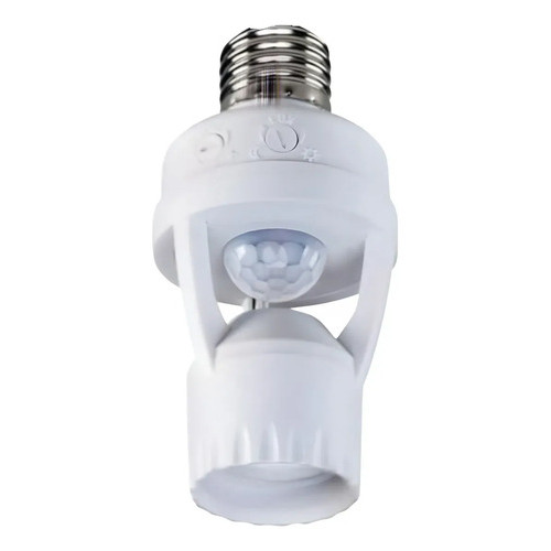 Sensor De Presença Com Fotocélula Para Lâmpada Soquete Branco