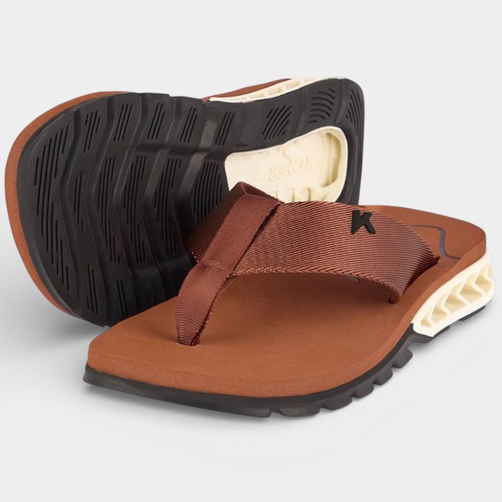 Chinelo Kenner Rakka U1 Masculino - Marrom em Oferta na Shopee
