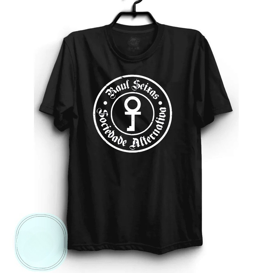[Camiseta Premium em Algodão Puro]VU Camiseta Básica Rock Raul Seixas Camisa 100% Algodão Streetwear Temos Plus Size Lan