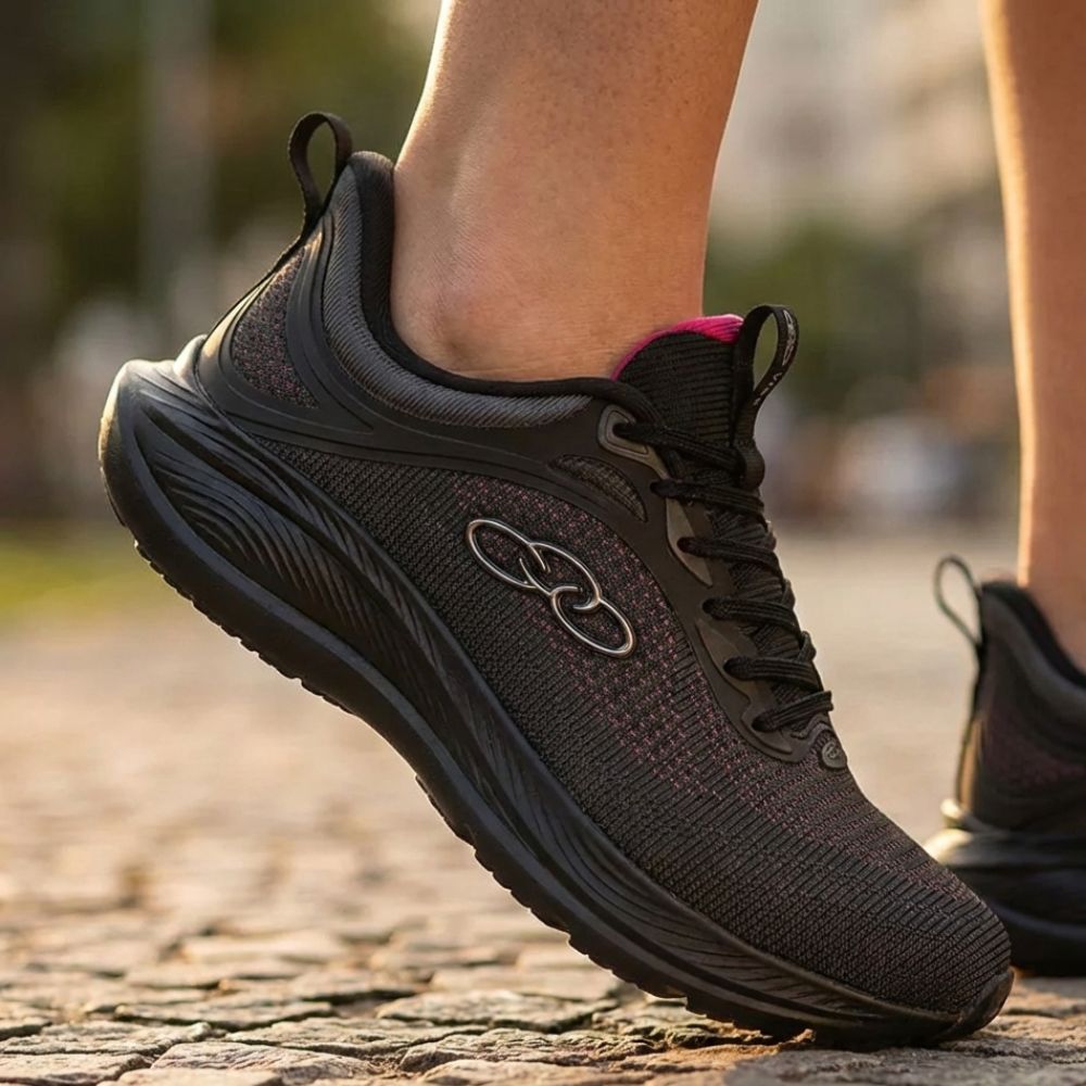 Tênis Feminino Olympikus Vibe Eleva+ Preto em Oferta na Shopee