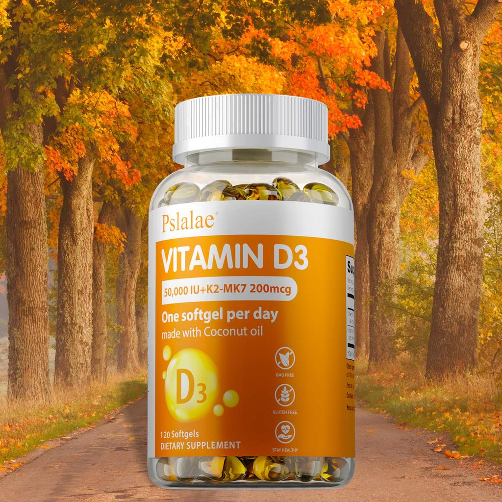Pslalae Vitamin D3 Complex - 30/60/120 capsules, suitable for adults.