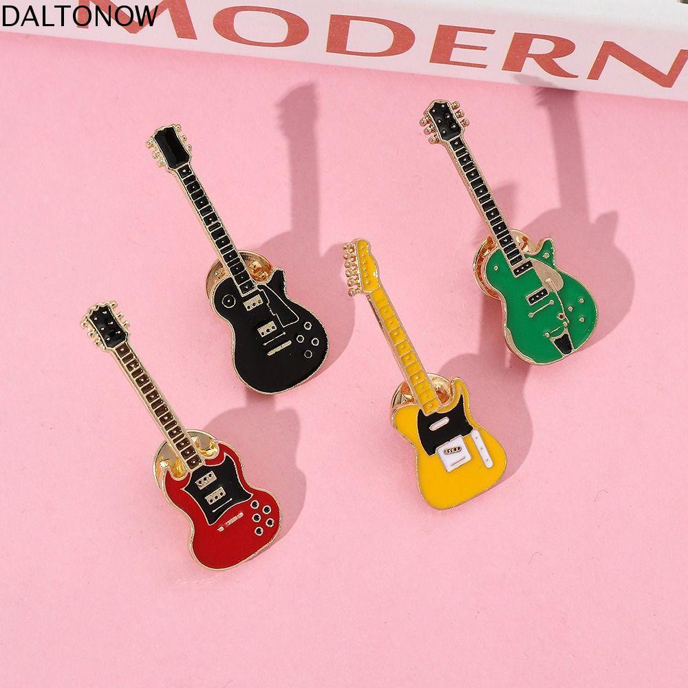 Broche De Guitarra DALTONOW , Emblema De Lapela De Desenho Animado De Banda De Rock , Bolsas Engraçadas De Alfinetes Esm