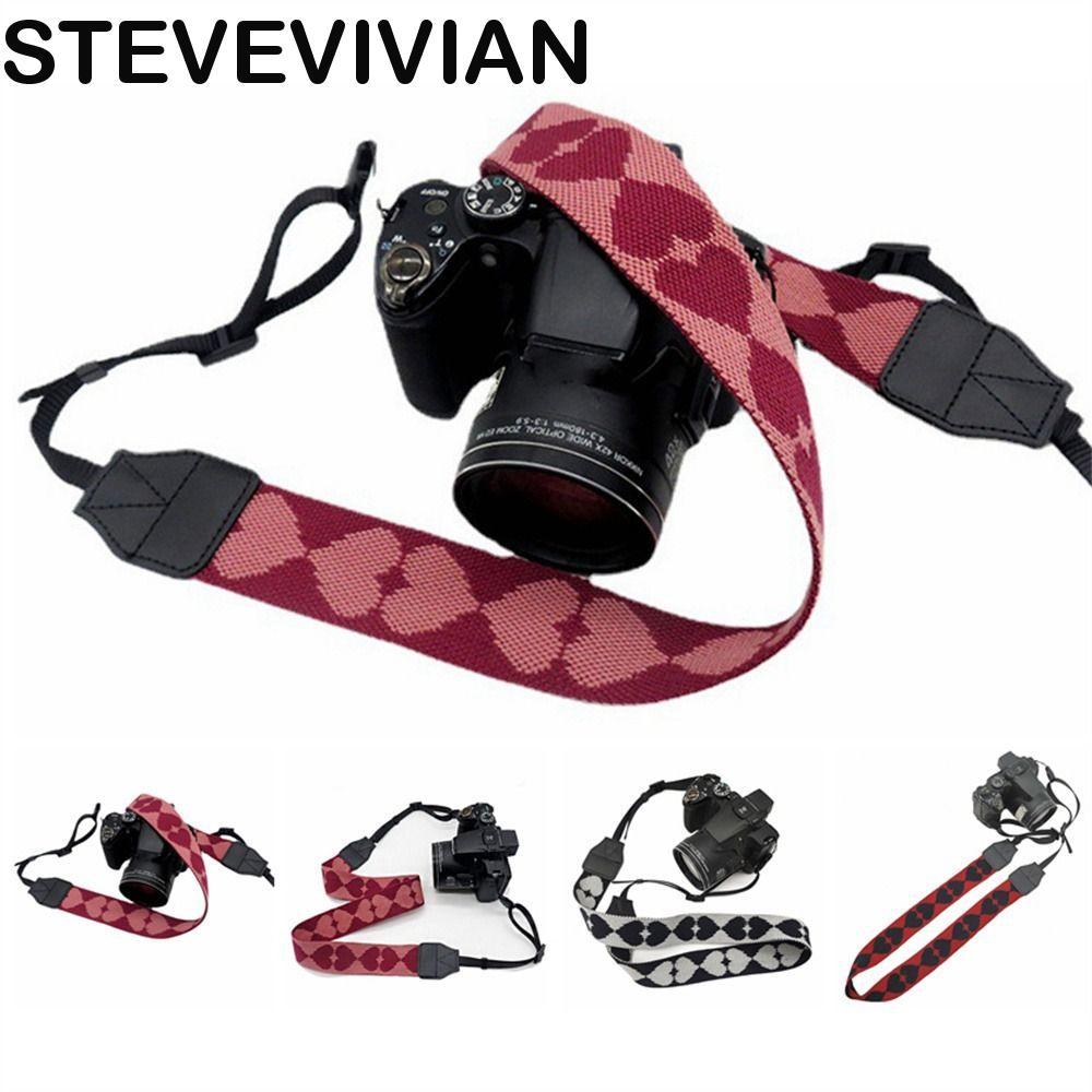 Alça De Ombro Para Câmera STEVEVIVIAN , Cinto De Pescoço Ajustável Com Coração De Amor , Micro Único Colorido Vintage