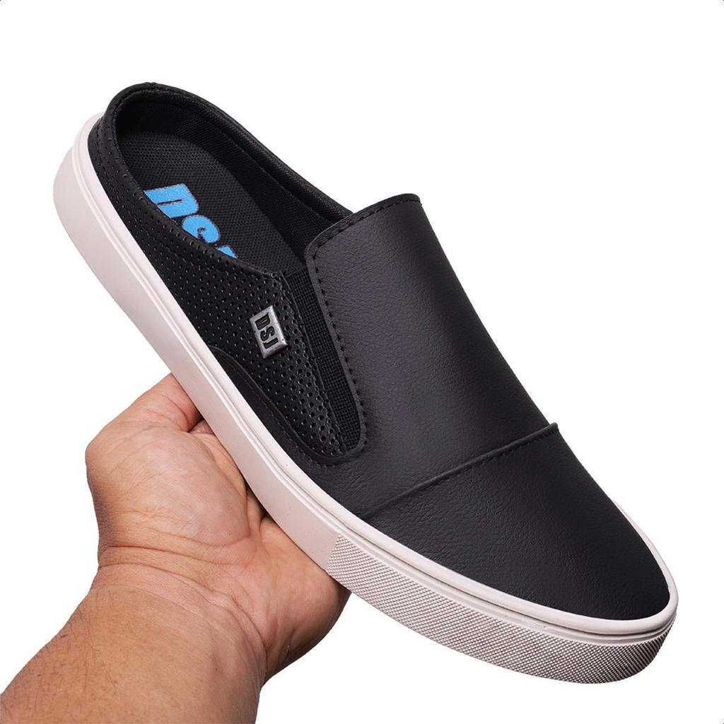 Tênis Slip On Masculino Mule Casual Confortável Calce Fácil Leve Estilo Moderno