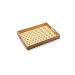 Bandeja Em Bambu Retangular Palinha 39cm - Oikos