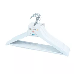Conjunto de Cabides de Madeira 8 Pçs - Oikos