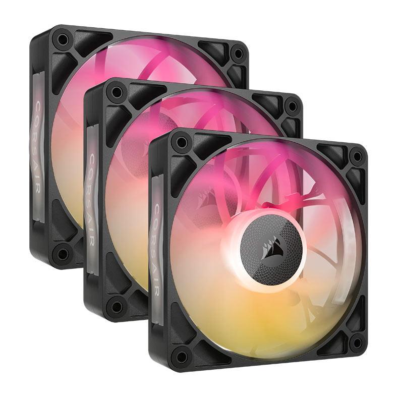 Kit Ventoinhas Corsair Icue Link RX120 Max, RGB, 3x120mm, Preto, CO-9051034-WW em Oferta na Shopee