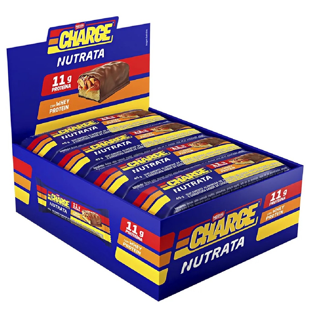 Barrinha Charge Bar Display Com 12 Unidades De 45g Nutrata x Nestlé
