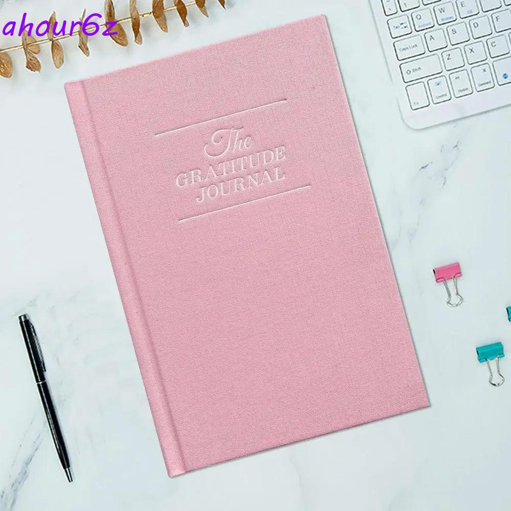 Imagem Caderno De Diário De Gratidão AHOURZ , Superfície Lisa De Papel A5 Programação Grosso