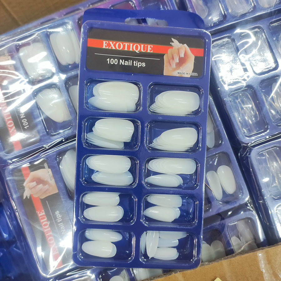 Kit 100 Unhas Postiça Almond em Oferta na Shopee