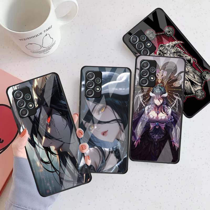 Overlord 05 Capa De Telefone De Vidro Para Samsung Galaxy A16 A15 A25 A35 A55 A53 A54 A34 A14 A32 A52 4G 5G A56 A54
