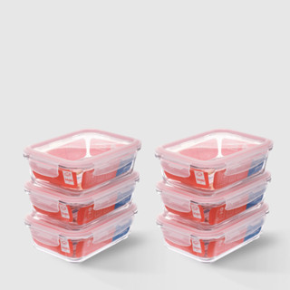 Kit com 6 Potes de Vidro Herméticos Retangulares 1L Invicta em Oferta na Shopee