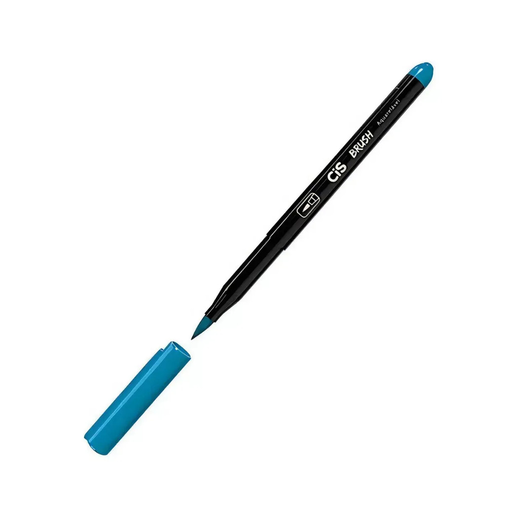 Caneta Pincel Brush Aquarelável Azul Claro 06 - Cis  -