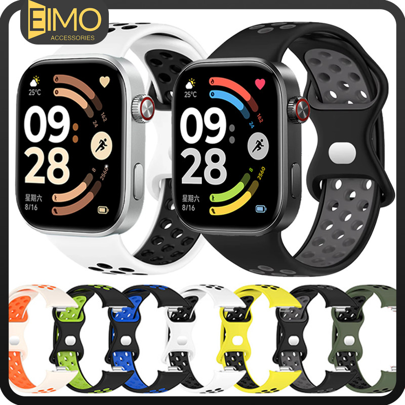 Pulseira De Silicone Para Xiaomi Redmi Watch 6 5 4 Strap Substituição Esportiva Para for Mi Band 9 Pro / Miband 8 Pro