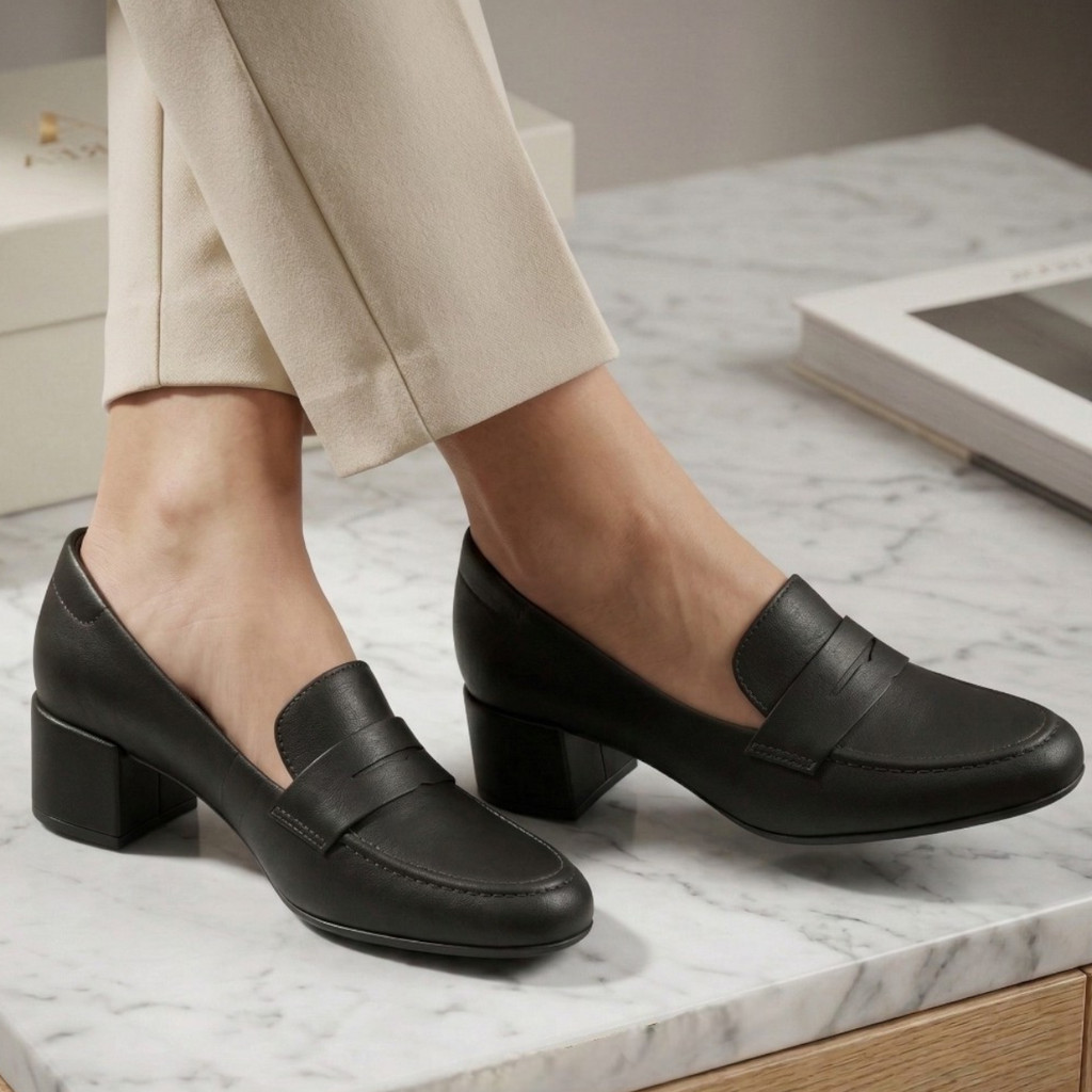 Sapato Feminino Mocassim Social Trabalho Salto Baixo Casual Beira Rio Confortavél Elegante 4301.114