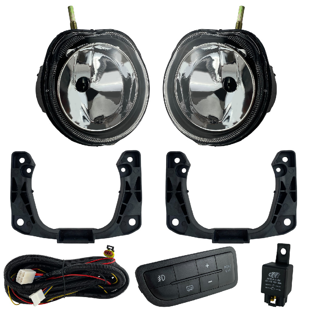 Kit Farol Milha Fiat Grand Siena 2012 a 2017 Botão Original H1