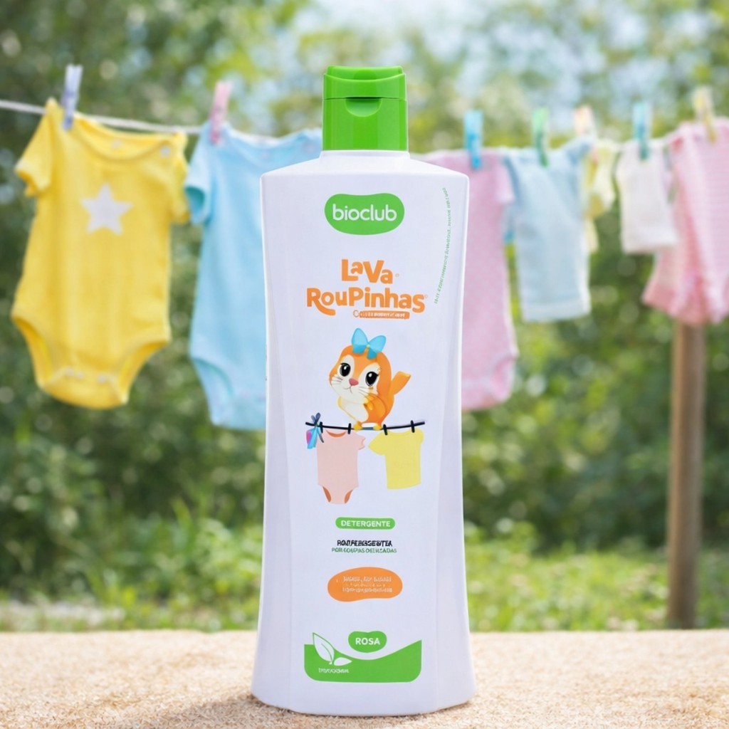Lava Roupinhas Bioclub 500ml - Detergente Natural Concentrado Bebê