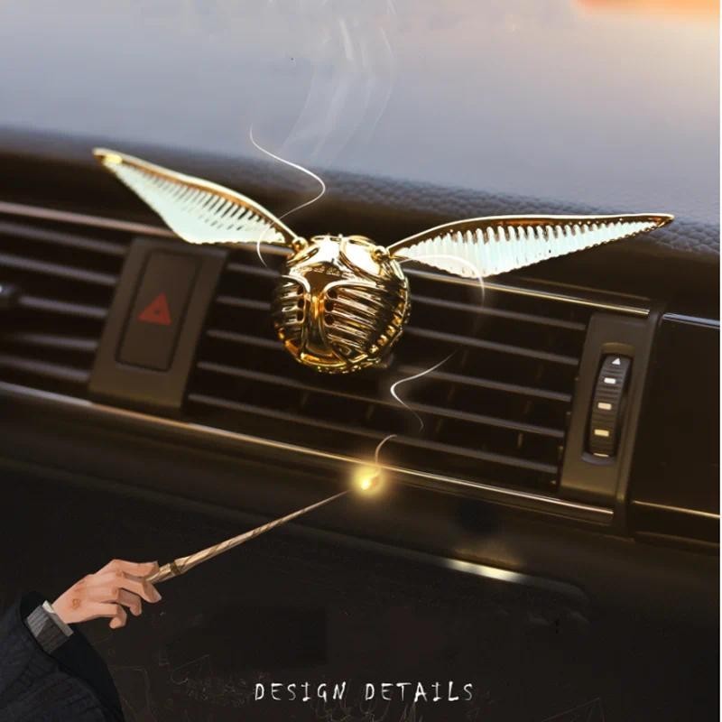 Magic Golden Snitch Air Outlet Fragrância De Carro Difusor De Sabor De Perfume Ambientador Acessórios De Decoração De In