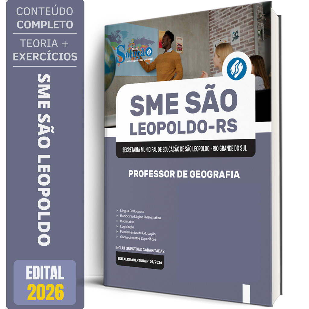 Apostila SME São Leopoldo - RS 2026 - Professor de Geografia