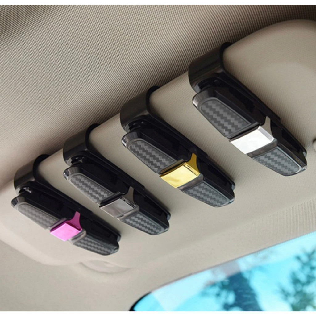 Suporte para Oculos Multifuncional ViseiraSolar de Carro Oculo de Sol Cartäo Nova - BR