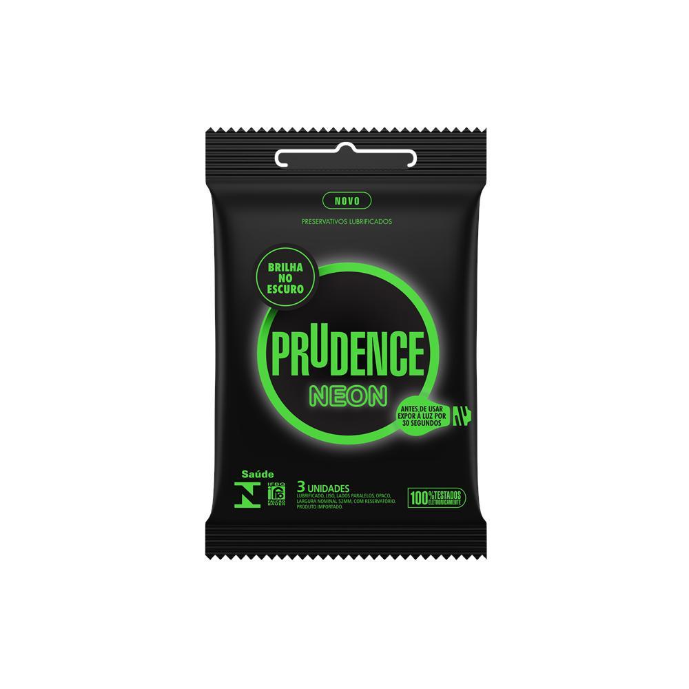 Preservativo Prudence Neon 3 Unidades em Oferta na Shopee