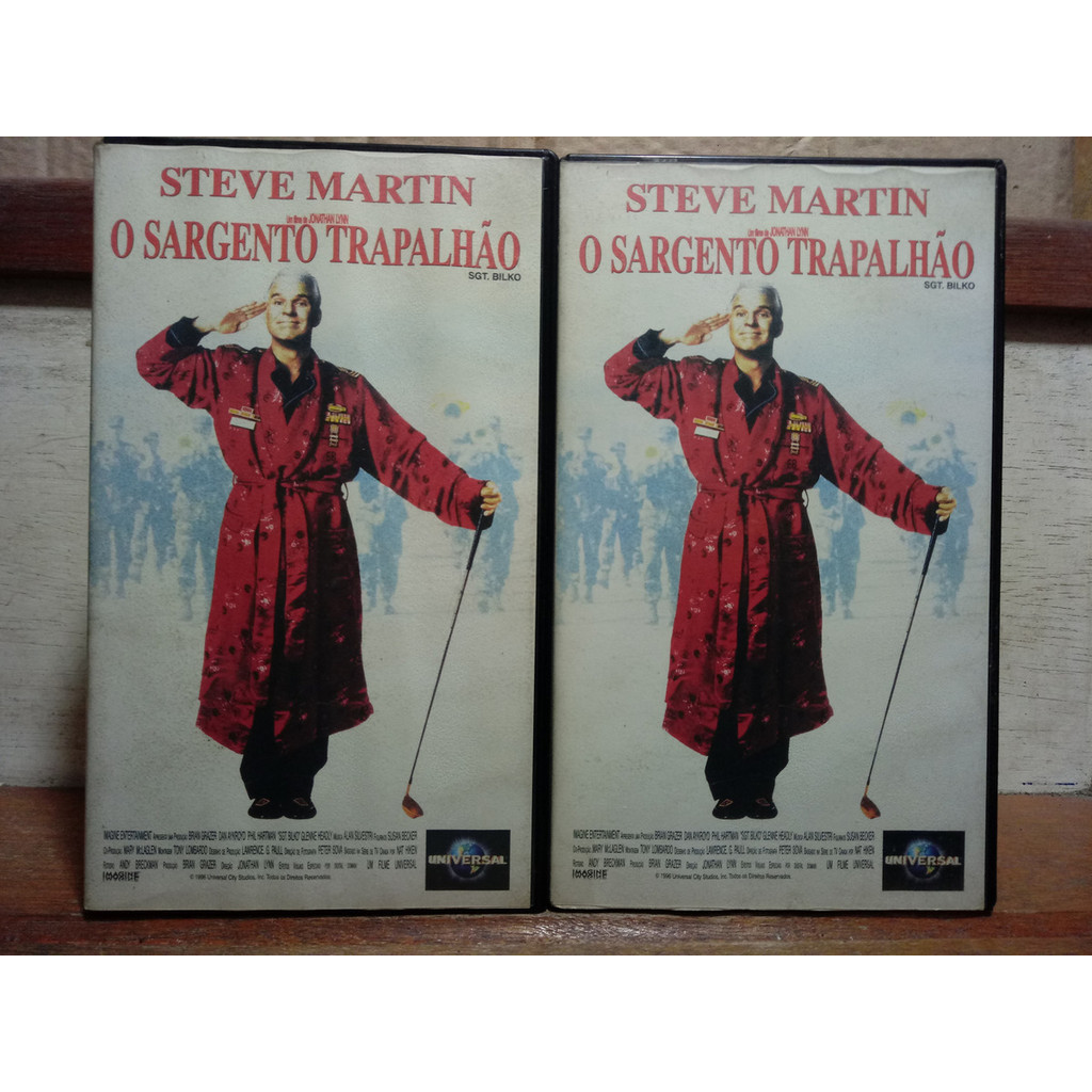 Vhs O Sargento Trapalhão - Steve Martin - Dan Aykroyd [dublado]