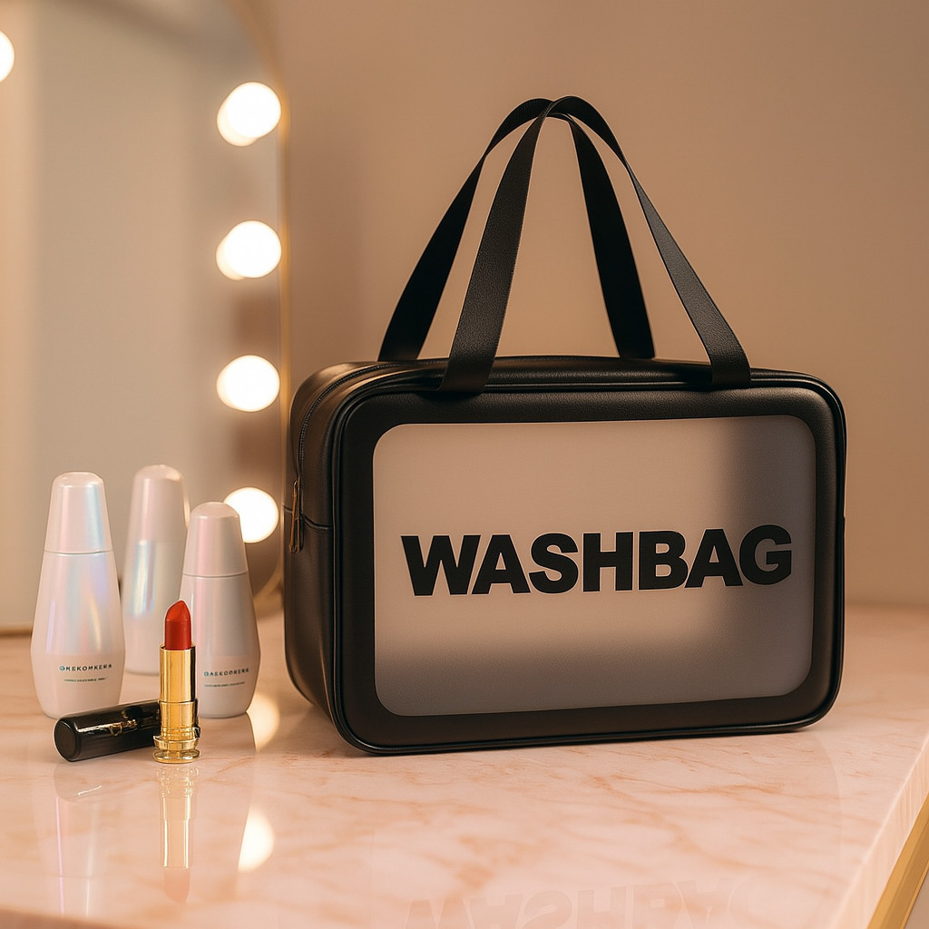 Necessaire Feminina Viagem Grande Maquiagem Perfume Higiene Creme Bolsa Estojo