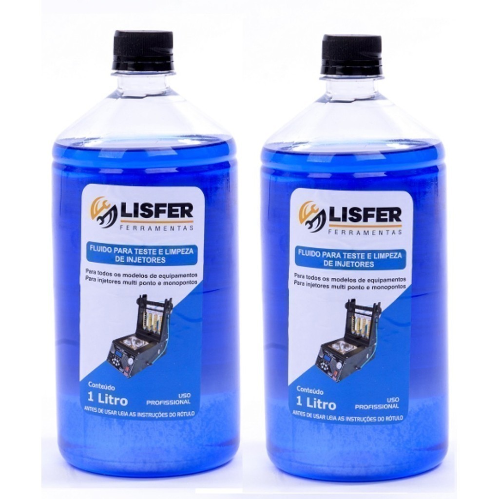 Kit 2 Fluídos De 1 Litro Limpeza De Teste De Bicos Injetores - Lisfer em Oferta na Shopee