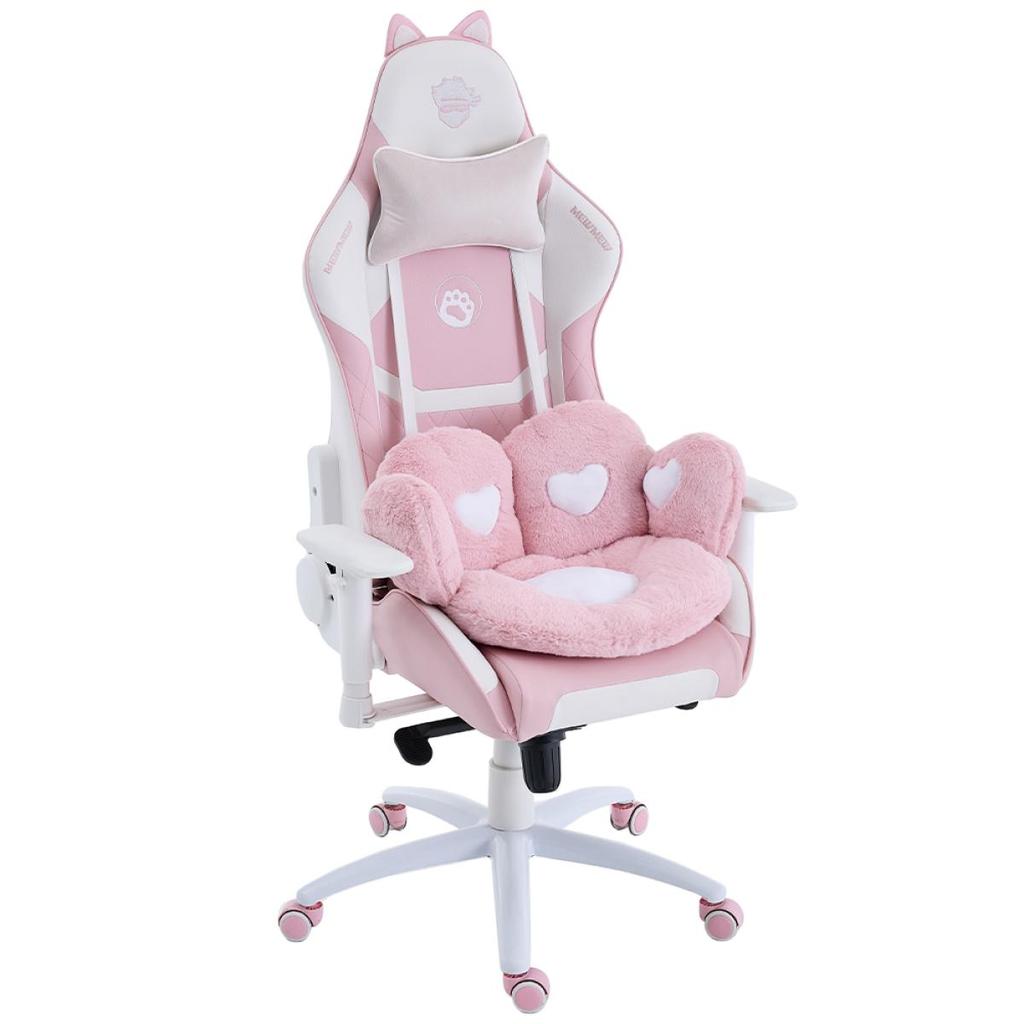 Cadeira Gamer Ninja MewMew Pro Edition, Reclinável, 2D, Rosa e Branco, GN-CH-MPR2DPWL em Oferta na Shopee
