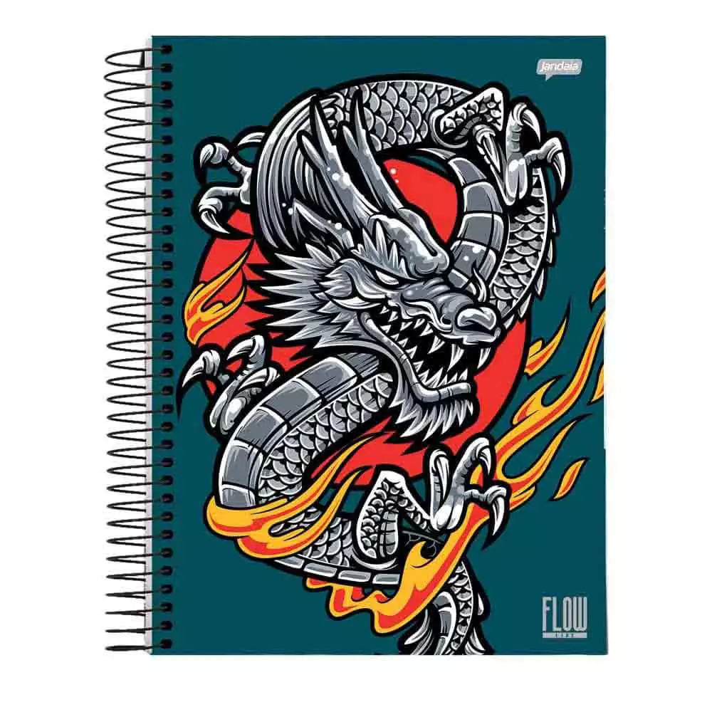 Caderno Universitário Jandaia Flow Espiral Capa Dura 10 Matérias 160 Folhas - Item Sortido em Oferta na Shopee