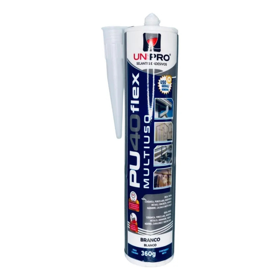 Selante Unipro Pu40 Flex Branco 360g. - Kit 1 Unidade