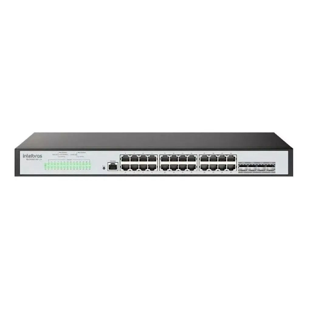 Switch Intelbras 24 Portas Gigabit SFP SG 2404D MR L2+ Reembalado