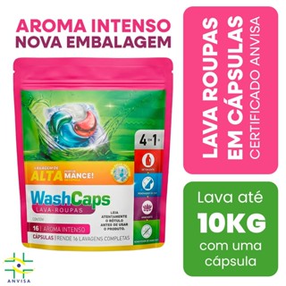 WashCaps 4 em 1 aroma INTENSO - 12G (16 cápsulas) em Oferta na Shopee