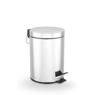 Lixeira de Banheiro Inox com Pedal e Cesto Removível 3L - Powemaid em Oferta na Shopee