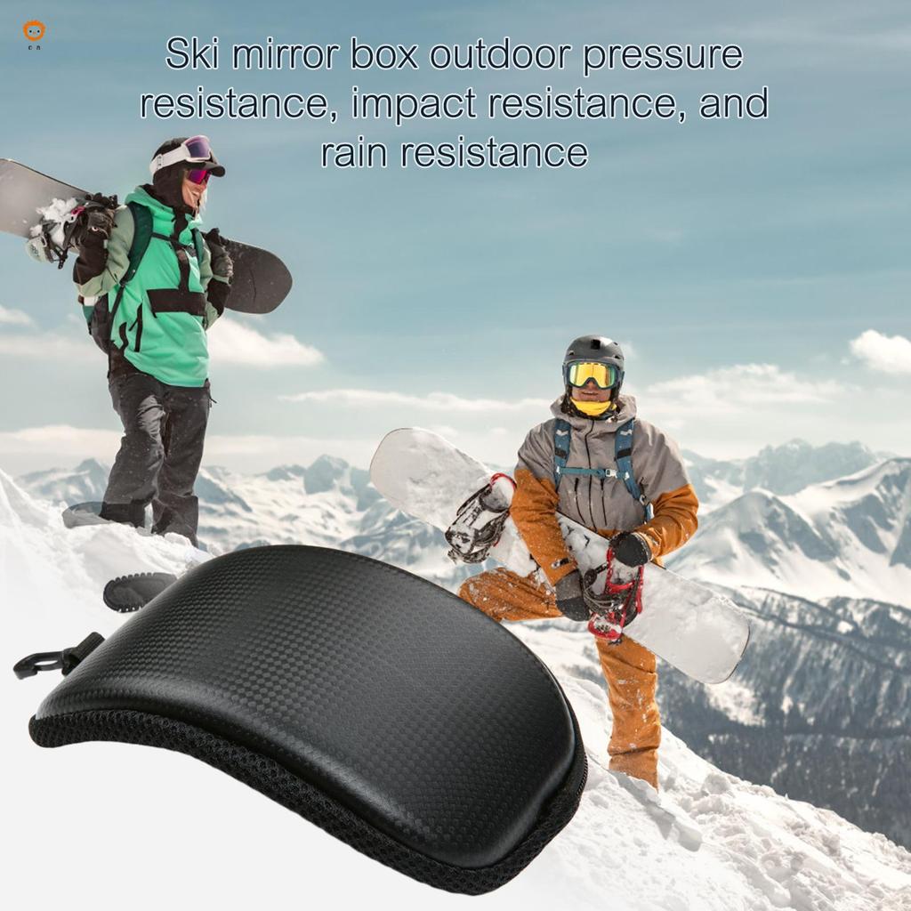 Snowboard Neve Óculos Caixa À Prova Dwaterproof Água Arco Forma Esportes Caso Com Gancho Para Homens Mulheres Esqui