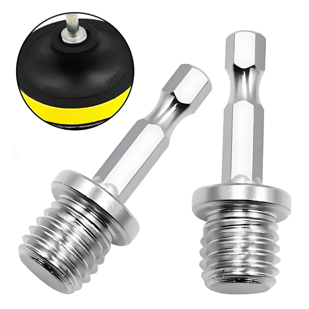 Kit 2 Adaptador Parafuso Conector Parafusadeira Furadeira M14 Sextavado Broca Disco Suporte Rolken