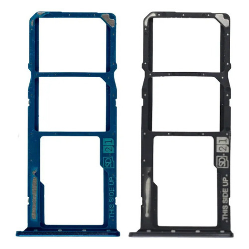 Bandeja Gaveta Chip Slot Sim Card Compatível Moto E6 Play Preto