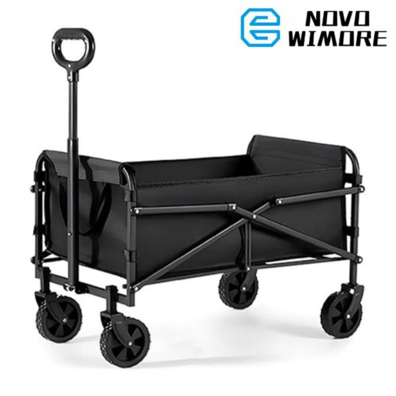 [HWC]Carrinho Multiuso Para Camping Até 100kg Dobrável,Carrinho para Piquenique e Viagem ao Ar Livre