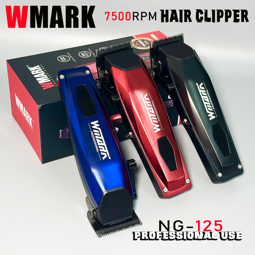 WMARK NG-125 Máquina De Cortar Cabelo Elétrica Profissional 7500RPM Motor Rotativo Cabeça Óleo Barbeiro Aparador Para Ho