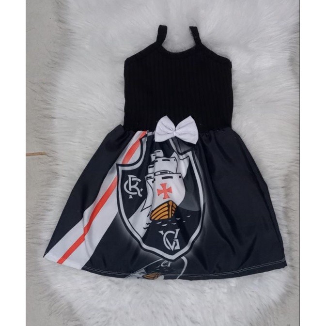 vestido infantil vasco alça